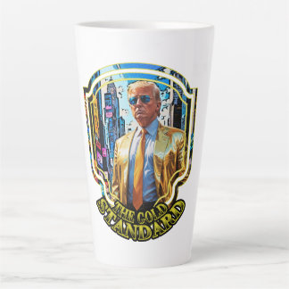 Taza De Café Latte El patrón oro - presidente Trump 2024