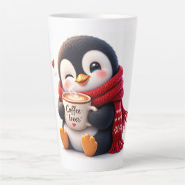 Taza De Café Latte El pequeño pingüino del café