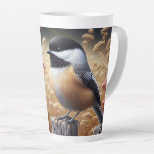 Taza De Café Latte El pollo encaramado en la cerca