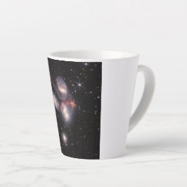 Taza De Café Latte El Quinteto de Stephan 5 Galaxias en el campo prof
