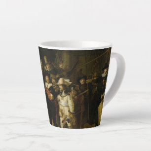 Taza De Café Latte El Reloj Nocturno Rembrandt Pequeño