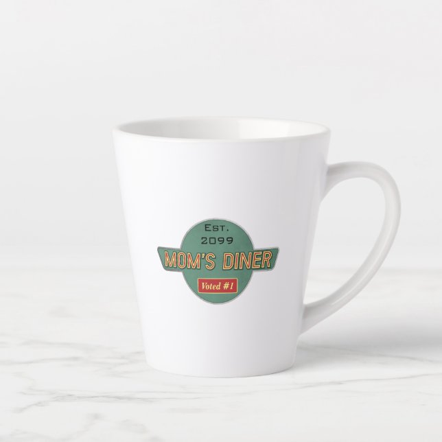 Taza De Café Latte El retro de mamá latte mug (Derecha)