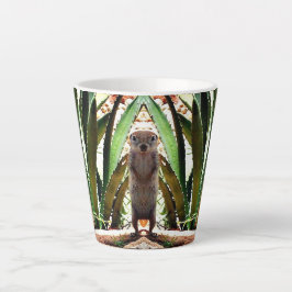 Taza De Café Latte "El rey" ardilla de tierra latte