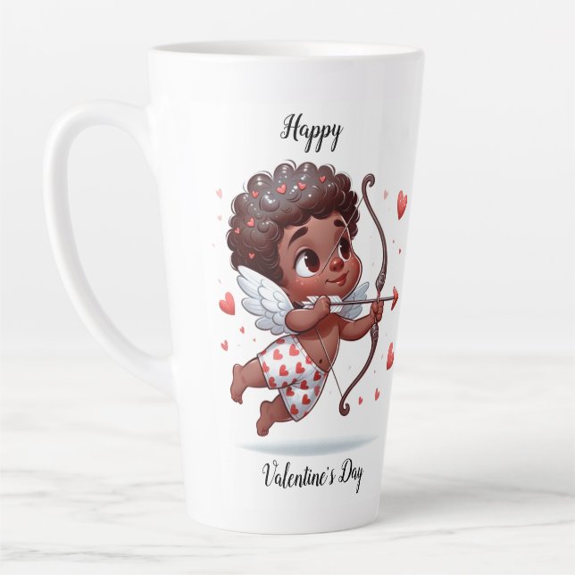 Taza De Café Latte El San Valentín de Cupido (Izquierda)