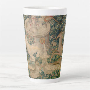 Taza De Café Latte El Unicornio se encuentra, el tapiz medieval
