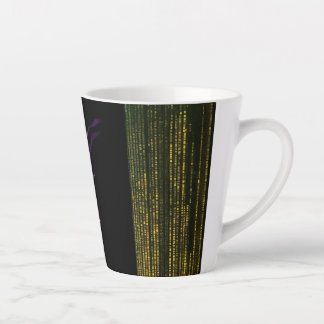 Taza De Café Latte "Elegancia de llama rosada: Latte Mug"