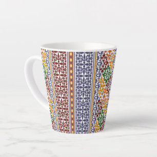 Taza De Café Latte elegant ethnic pattern