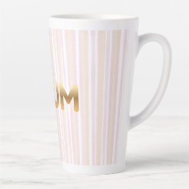 Taza De Café Latte Elegant Golden MUM Mug - Minimalist Mother's Day 