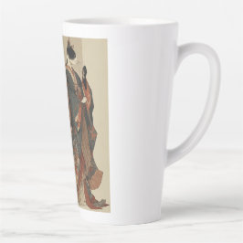 Taza De Café Latte "Elegant Grace" Japanese Cat in Kimono Art