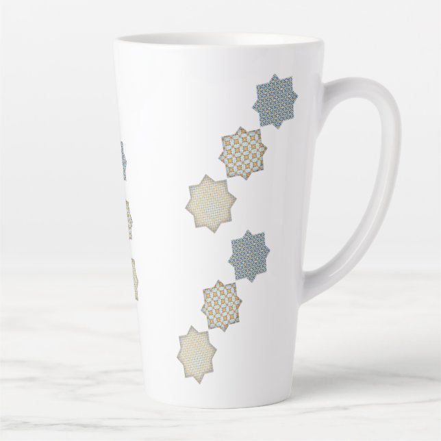 Taza De Café Latte Elegante 'Arabesque Tile Pattern Mug' (Derecha)