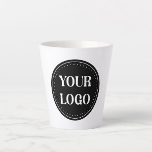 Taza De Café Latte Elegante, contemporáneo, refinado y personalizable