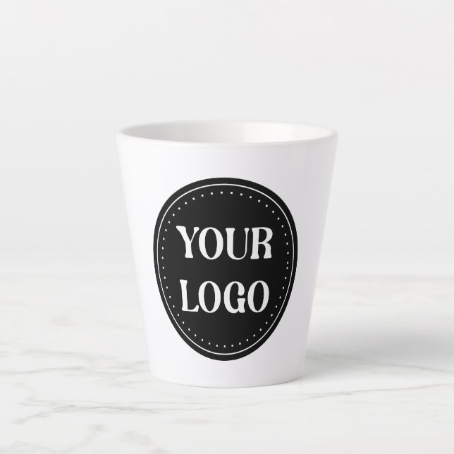 Taza De Café Latte Elegante, contemporáneo, refinado y personalizable (Anverso)