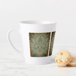 Taza De Café Latte Elegante Día de la Madre Damasco