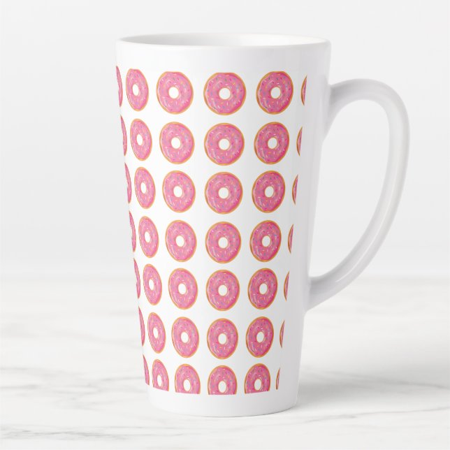 Taza De Café Latte Elegante Donut Latte Mug (Derecha)