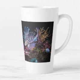 Taza De Café Latte Elegante Lionfish