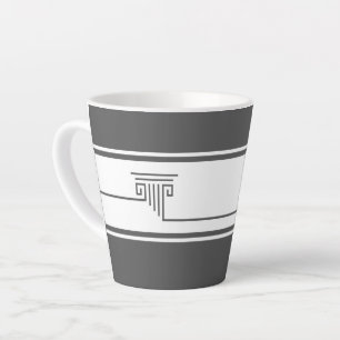 Taza De Café Latte Elegante Minimalista