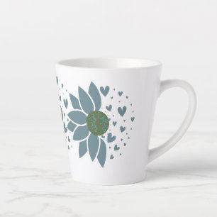 Taza De Café Latte Elegante Moda moderna El amor a Matte Mug