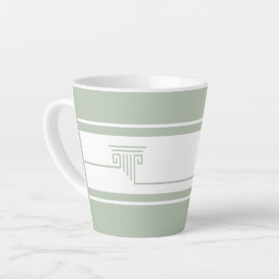Taza De Café Latte Elegante Moderno