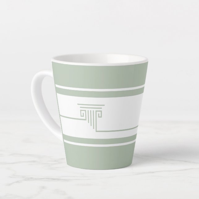 Taza De Café Latte Elegante Moderno (Ángulo izquierdo)
