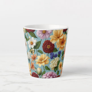 Taza De Café Latte Elegante Mug Floral - Perfecto para cada ocasión