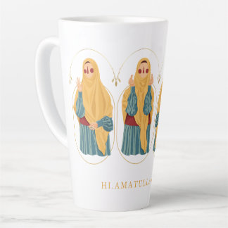 Taza De Café Latte Elegante Muslimah Mug - Hola Amatullah