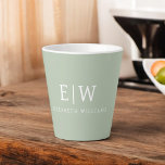 Taza De Café Latte Elegante Profesional Simple Monograma Minimalista<br><div class="desc">Presentamos nuestra Elegante Colección Minimalista Profesional Simple Monograma: Eleva tu estilo con sofisticación atemporal y elegancia subestimada. Esta colección, elaborada con meticulosa atención a los detalles, presenta diseños minimalistas adornados con su monograma personalizado. Cada pieza exuda profesionalismo y refinamiento, perfecto para dar una impresión duradera en cualquier entorno. Desde la...</div>