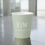 Taza De Café Latte Elegante Profesional Simple Monograma Minimalista<br><div class="desc">Presentamos nuestra Elegante Colección Minimalista Profesional Simple Monograma: Eleva tu estilo con sofisticación atemporal y elegancia subestimada. Esta colección, elaborada con meticulosa atención a los detalles, presenta diseños minimalistas adornados con su monograma personalizado. Cada pieza exuda profesionalismo y refinamiento, perfecto para dar una impresión duradera en cualquier entorno. Desde la...</div>