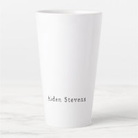 Elegante Simple Plano Nombre Minimalista en Negro
