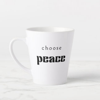 Taza De Café Latte Elegir Mug de paz