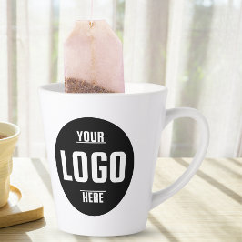 Taza De Café Latte Elevar su marca con un logotipo comercial Personal