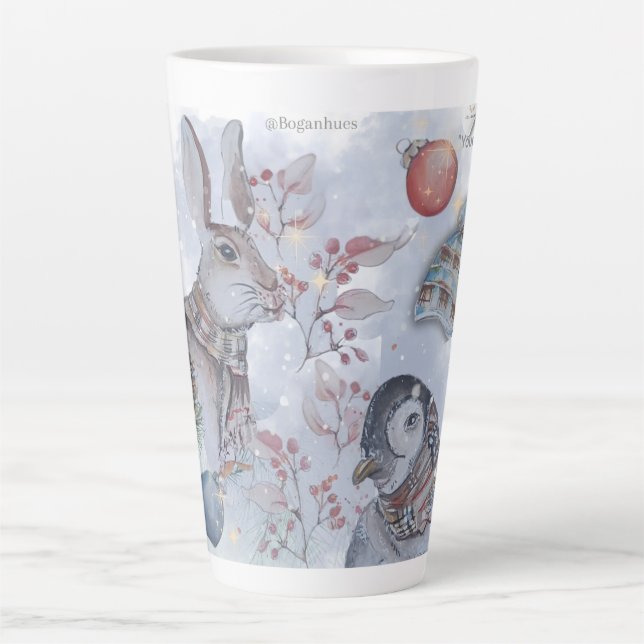 Taza De Café Latte "Eleze & Friends" Boganhues Print Water Bottle (Anverso)