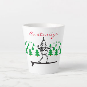 Taza De Café Latte Elf en Surfboard Thunder_Cove