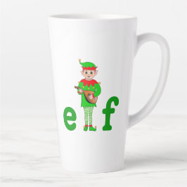Taza De Café Latte Elfo Musical Zurdo