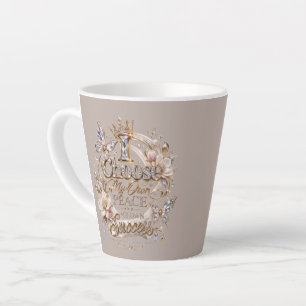 Taza De Café Latte Elige Mi Propia Paz y Éxito