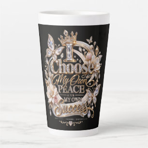 Taza De Café Latte Elige Mi Propia Paz y Éxito