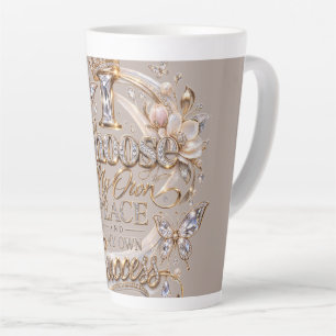 Taza De Café Latte Elige Mi Propia Paz y Éxito