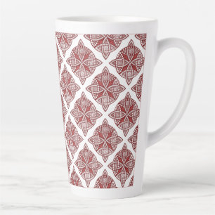 Taza De Café Latte Elija su patrón decorativo de nudo celta de color