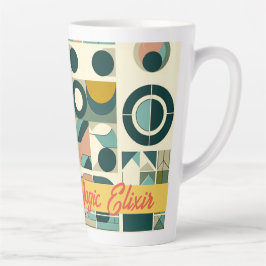 Taza De Café Latte Elixir Mágico al Estilo Contemporáneo de Mediano S