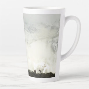 Taza De Café Latte Elk en el Parque Nacional de Grand Teton