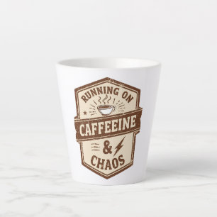 Taza De Café Latte Emblema Vintage para Padres Ocupados