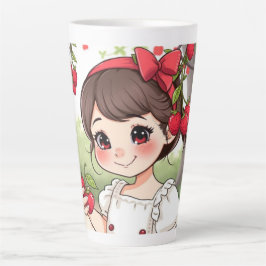 Taza De Café Latte Emely – Die Erdbeerprinzessin