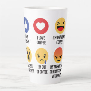 Taza De Café Latte Emojis de café