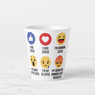 Taza De Café Latte Emojis de café