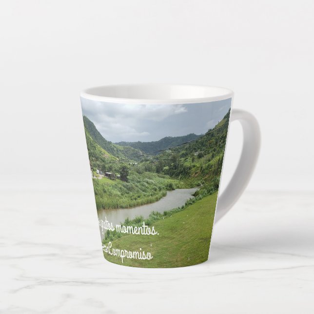 Taza De Café Latte Empoderamiento (Ángulo derecho)