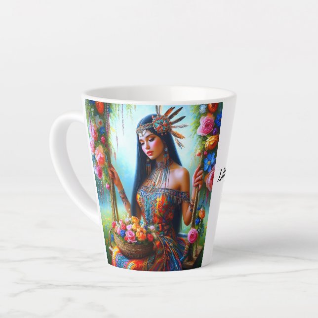 Taza De Café Latte En cada soplo, un abrazo de amor - (Ángulo izquierdo)