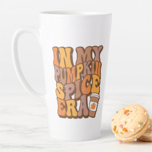 Taza De Café Latte En mi era de las especias de calabaza   Café con e