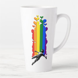 Taza De Café Latte Enamorándose