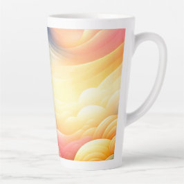 Taza De Café Latte Encontrar la paz en las oníricas nubes