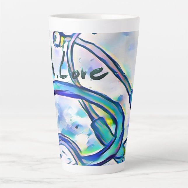 Taza De Café Latte Encore Inh. Love (Anverso)