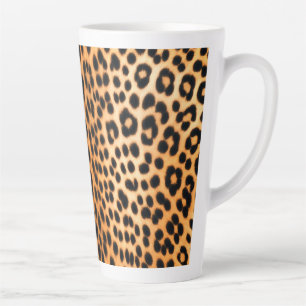 Taza De Café Latte Energía de Leopardo Salvaje – Moda de Impresión An